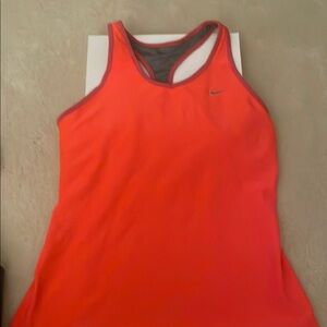 Nike Orange Athletic Tank Top